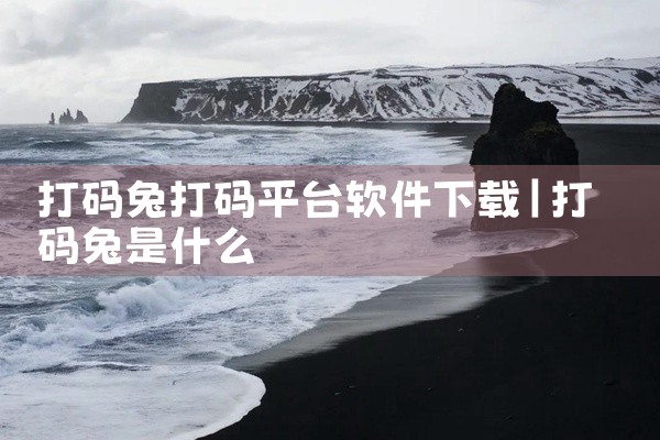 打码兔打码平台软件下载