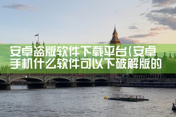 安卓盗版软件下载平台