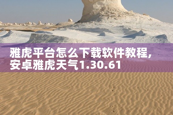 雅虎平台怎么下载软件教程
